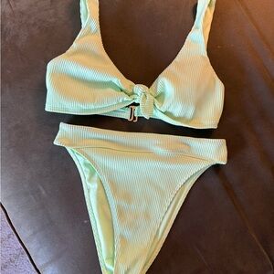 Hollister Light Green Bikini Set